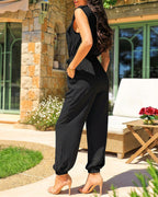 Drawstring Pocket Jumpsuit